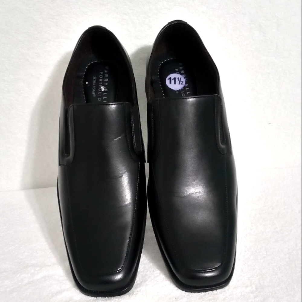 PERRY ELLIS MEN'S MATEO LOAFER | SIZE 11.5 | BLACK COLOR